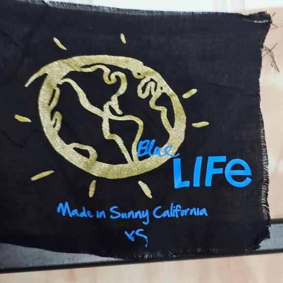 Blue Life Wild and Free Romper Size XS Sand Tie-Dye Rayon Beach Vacation Boho - Picture 5 of 8